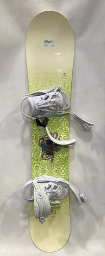 Used Option Sb 145 Cm Womens Snowboard Combo