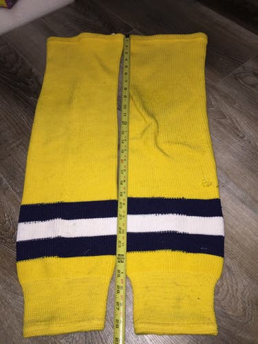 1 PAIR OF UNIVERSITY OF MICHIGAN GAME WORN SOCKS