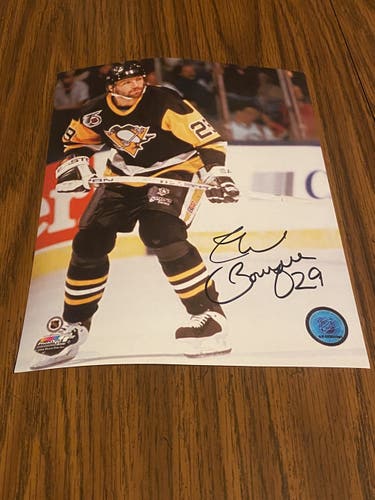 Pittsburgh Penguins Phil Bourque Autographed 8x10 Photo
