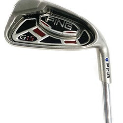 Ping G15 5-PW Blue Dot Iron Set Steel Ping AWT Stiff Flex