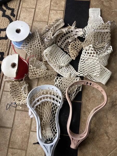 Lot Of Lacrosse Mesh + 2 Heads
