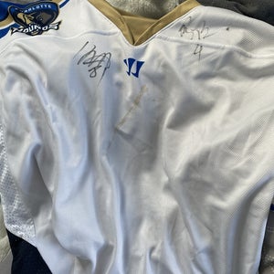 AUTOGRAPHED Retro Charlotte Hounds Jersey Signed By RYAN BROWN And KYLE HARTZELL