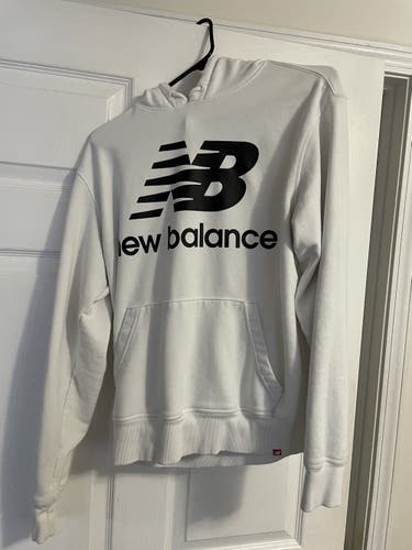 Used New Balance White Hoodie