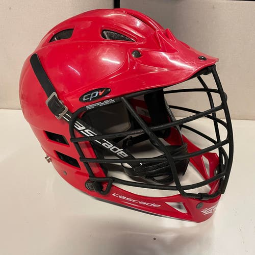 Red Used Youth Player's Cascade CPV Helmet