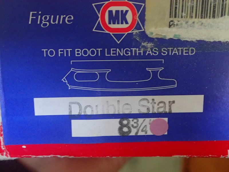 NEW MK DOUBLE STAR Figure Skate Blades Size 8.75