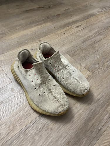 (SEND AN OFFER) Used Adult Men's Size 8.5 (Women's 9.5) Adidas Yeezy Boost 350 V2 Butter