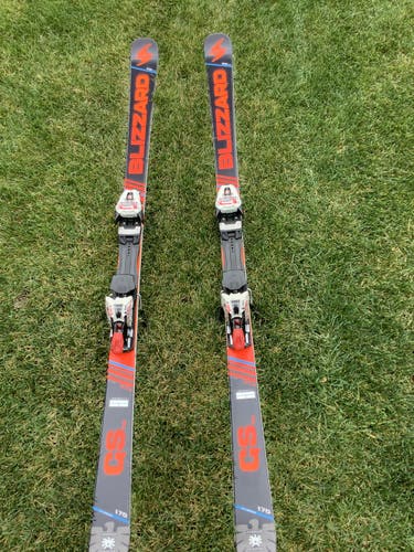 Skis Used 2019 Blizzard Racing GS FIS With Bindings Max Din 12 170cm length