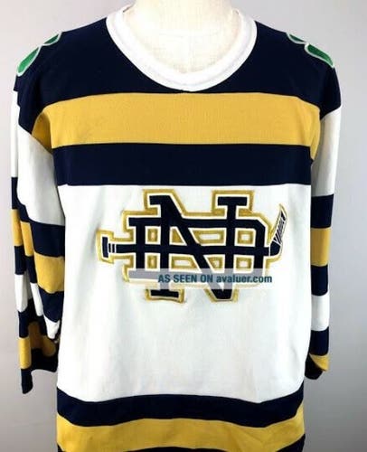 Fighting Irish Notre Dame University Men's Small Hockey Jersey