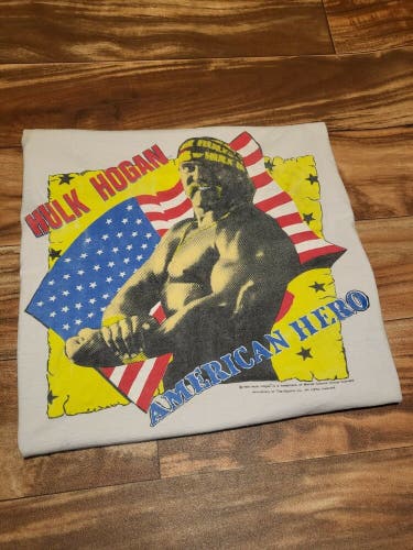 Vintage RARE 1991 Hulk Hogan WWF Wrestling American Hero Tank Top Shirt Size M