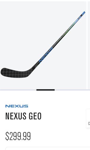 Bauer Nexus Geo Grip Composite Stick - Right Hand, 87 Flex, P92 Blade Pattern!!!