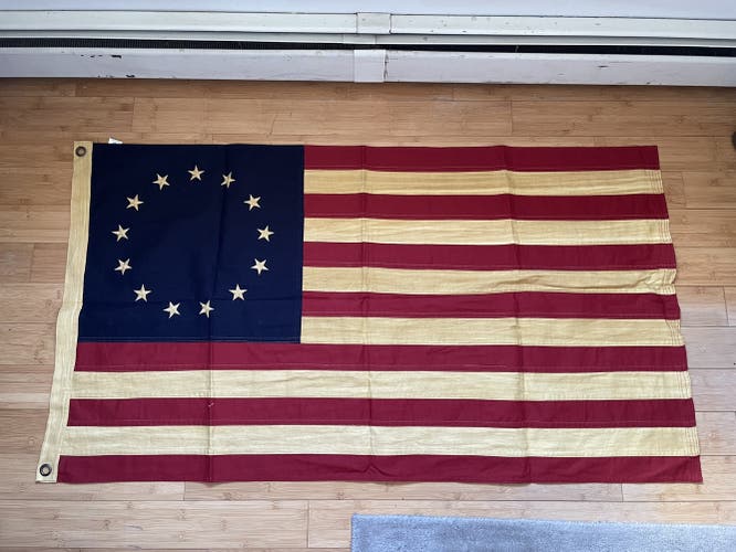 Tea-Dyed American Flag