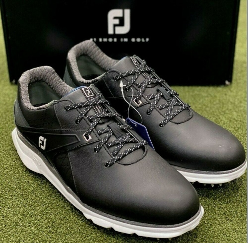 FootJoy 2021 Pro SL Carbon Spikeless Golf Shoes 53108 Black 9.5 Wide New #83084