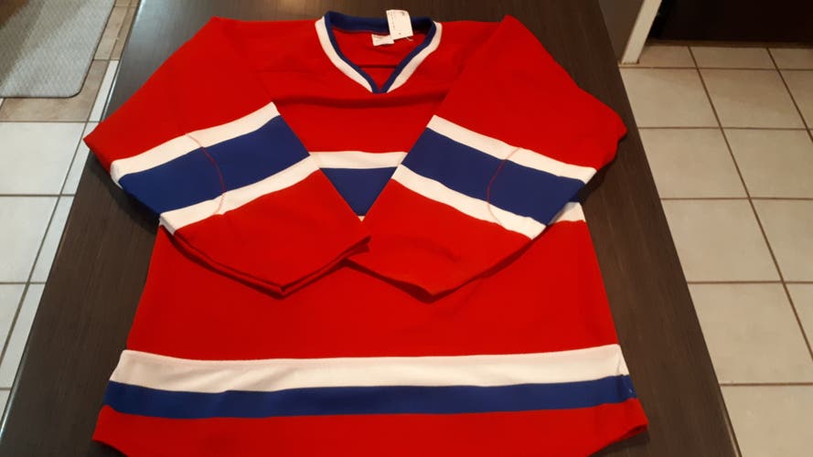 Montreal Canadiens Style Red Men's NEW Large Jersey
