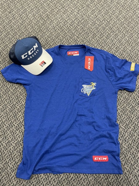 CCM Off-season Adult large t-shirt and hat