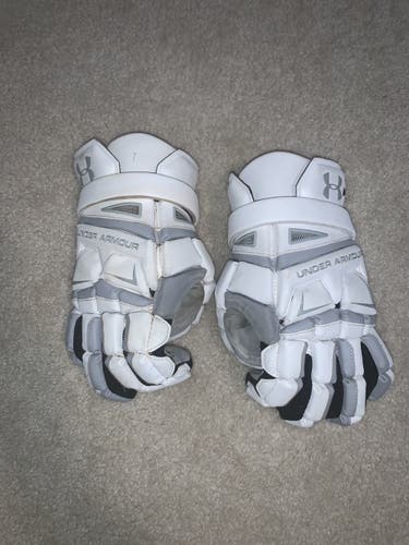 Under Armour 13" Engage Lacrosse Gloves White