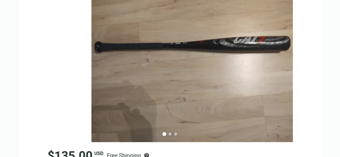 Bat Used BBCOR Certified Marucci Alloy CAT 7 30 oz 33"