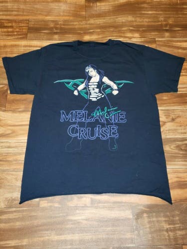 Vintage RARE 2000s Melanie Cruise Wrestling Black T Shirt Size L/XL