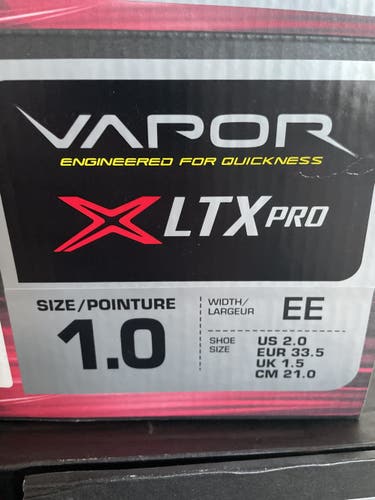 Hockey Skates Junior New Bauer Vapor XLTX Pro Extra Wide Width Size 1