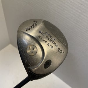 Used Callaway Great Big Bertha Hawkeye 10.0 Degree Regular Flex Graphite Shaft Drivers