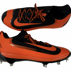 Nike Huarache Men's Orange & Black Metal Baseball Cleats Size 12.5