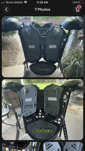 New Small Riddell Power SPK Shoulder Pads