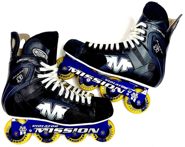 Mission Proto Si Violator Inline Hockey Roller Skates Size 12D (12 US Men Shoe)