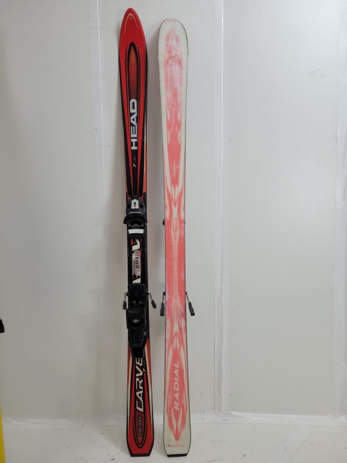 Skis Used Unisex HEAD All Mountain Carve 7 With Bindings