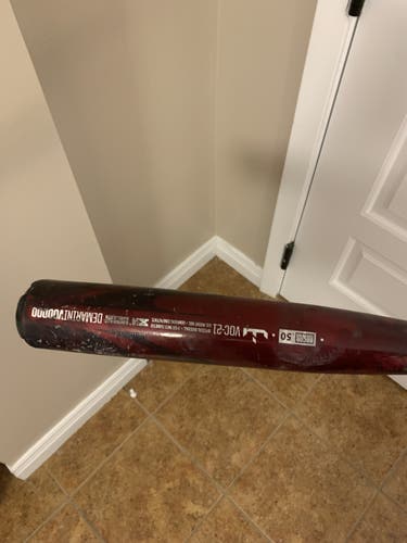 Bat Used BBCOR Certified 2021 DeMarini Alloy Voodoo (-3) 30 oz 33"