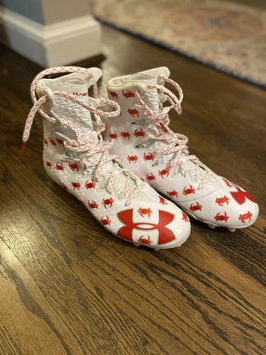 Red Crab Men's Molded Cleats High Top Clutchfit Mens 10