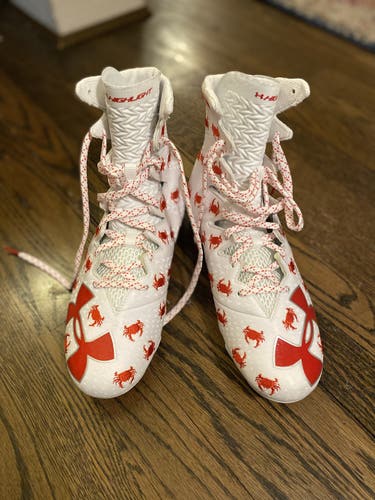 Red Crab Men's Molded Cleats High Top Clutchfit Mens 9