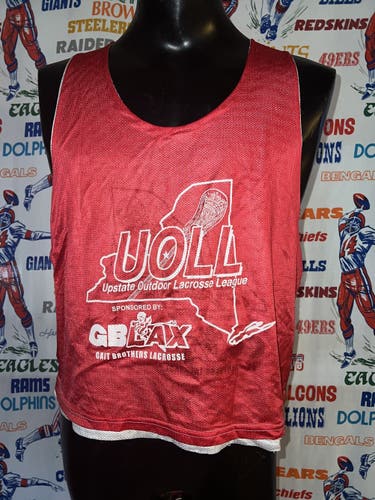Upstate (NY) Outdoor Lacrosse League Reversible Pinnie Jersey XL #9