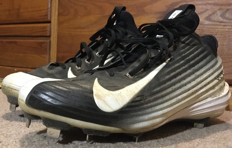 Black Adult Men's Used Size 11.5 (Women's 12.5) Metal Nike Low Cut Trout 1 Pro OG