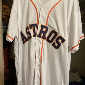 Men's Houston Astros Carlos Correa Majestic White Home Cool Base