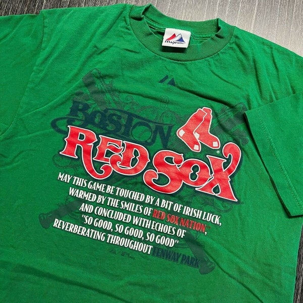 Boston Red Sox T Shirt Men Medium Adult Green MLB Baseball AL