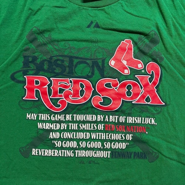 Nike MLB Boston Red Sox Baseball Shamrock Green Mens Small T Shirt Tee NEW