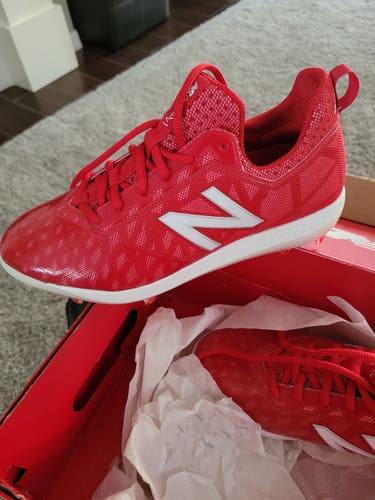 Red New Men's Size 6.5 (Women's 7.5) Molded Cleats New Balance Compv1