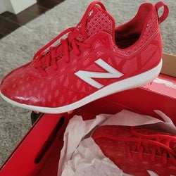 Red New Men's Size 6.5 (Women's 7.5) Molded Cleats New Balance Compv1