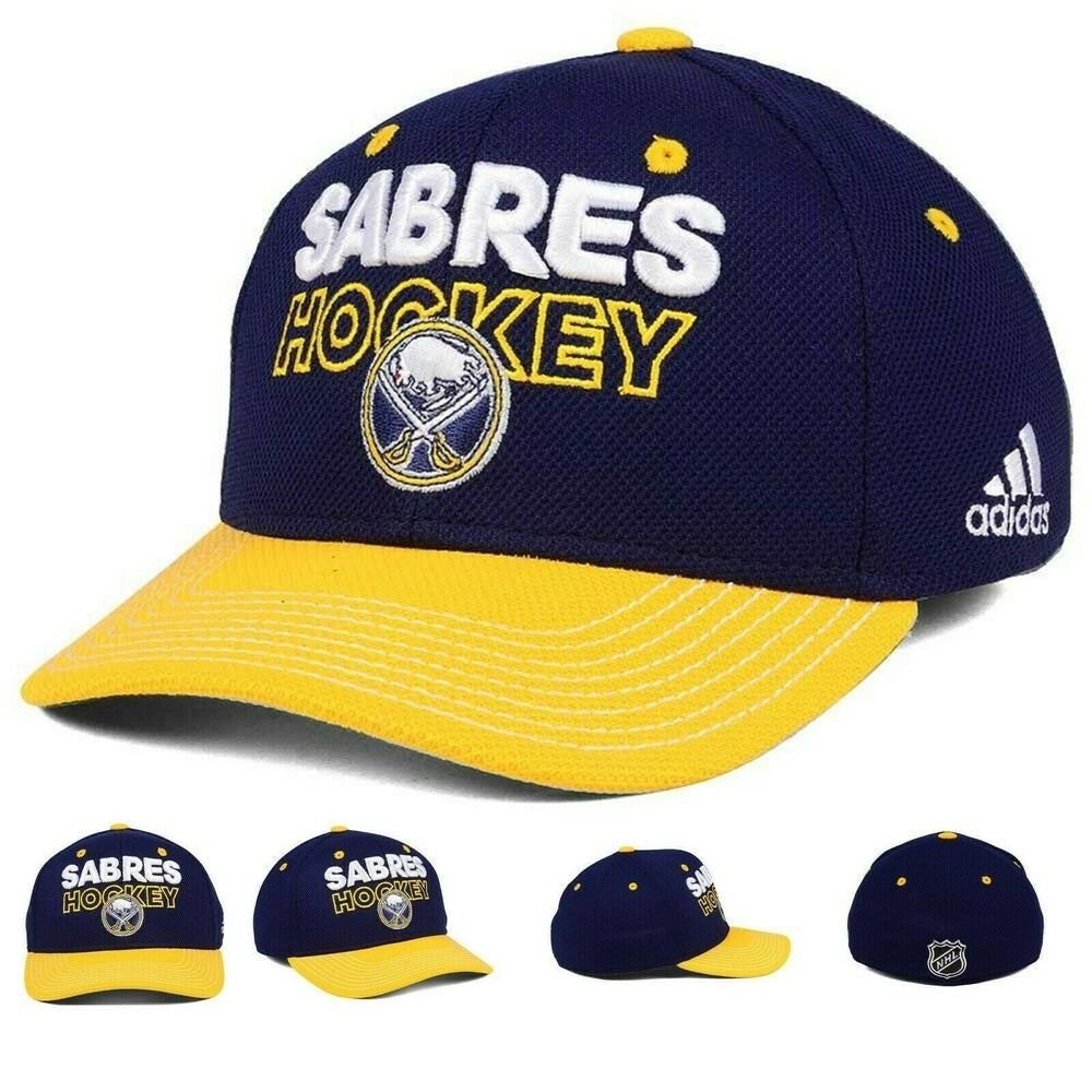  Reebok NHL Buffalo Sabres Slouch Flex Fit Hat - Size