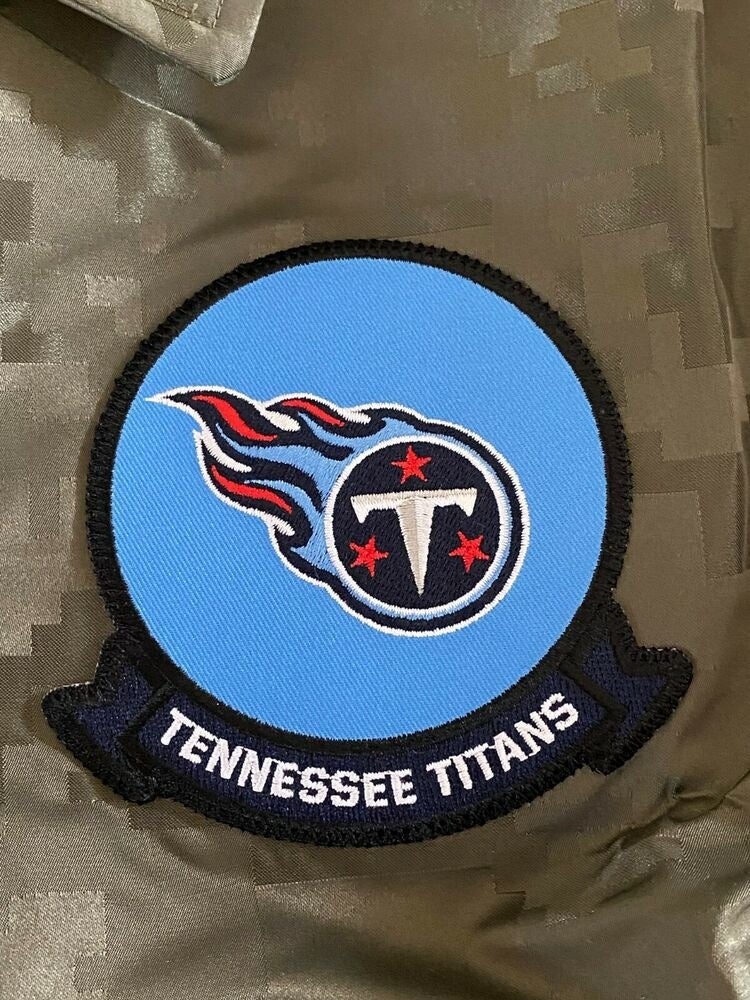 Tennessee Titans NFL Salute to Service Camo Snap Up Lightweight Jacket Men  M NEW