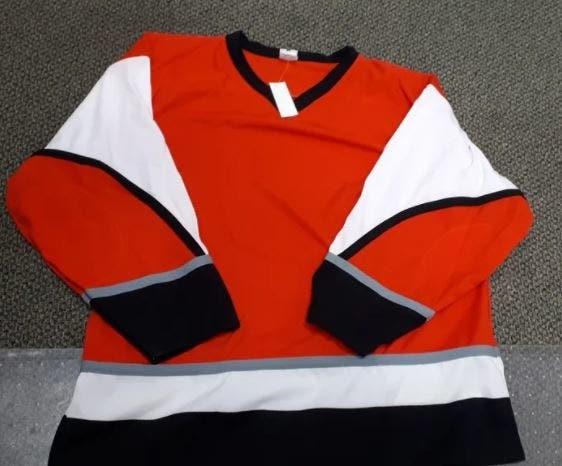 Philadelphia Flyers style GOALIE CUT XXXL hockey  jersey and socks COMBO