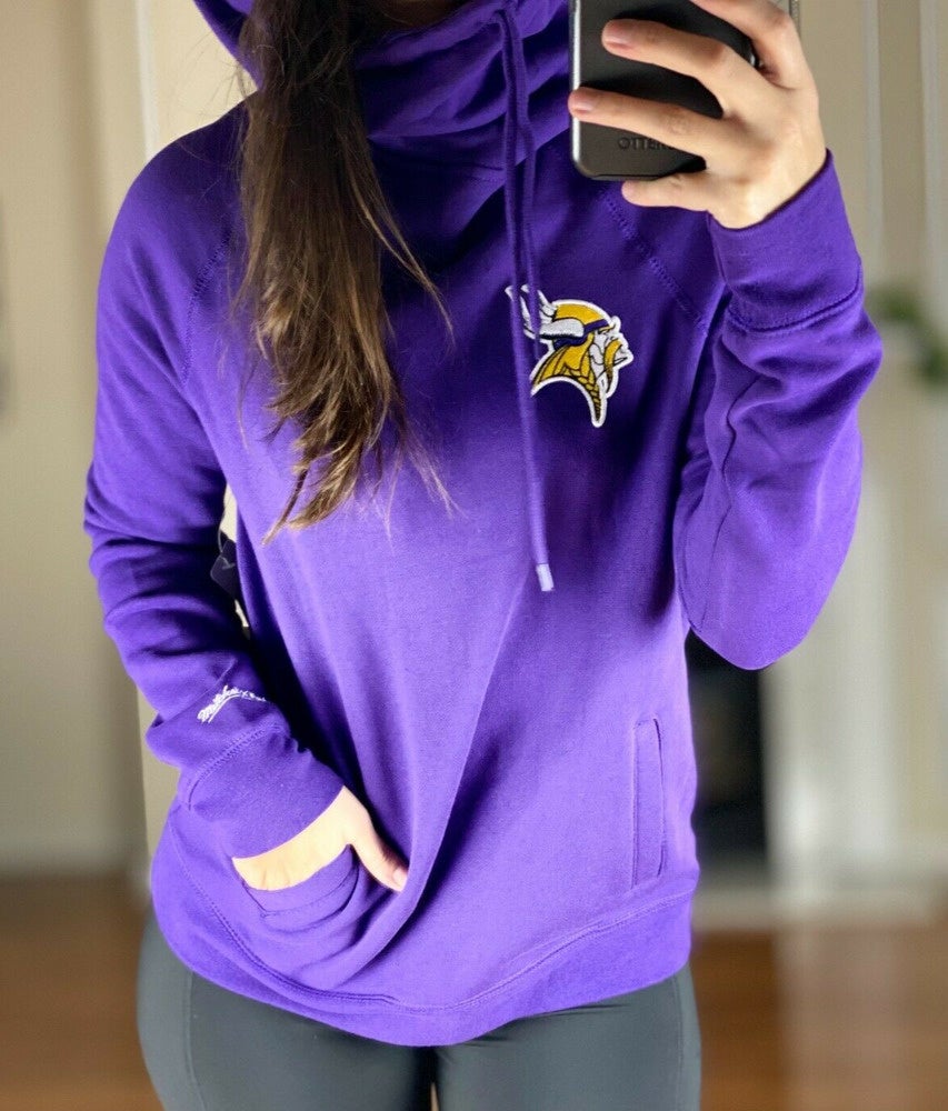 Minnesota Vikings Women's Cowl Neck Hooded Sweatshirt