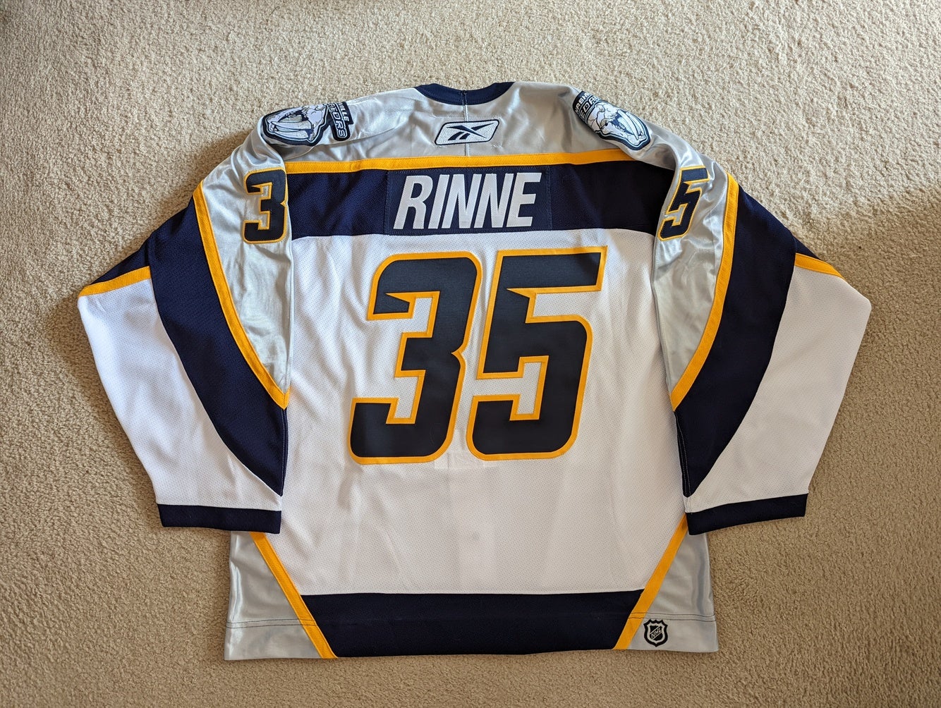 Pekka Rinne Nashville Predators Reebok Authentic Third Jersey (Blue)