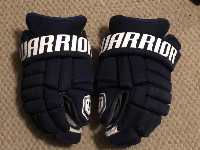 Gloves Used Navy Warrior Franchise 14" Pro Stock Made in Canada