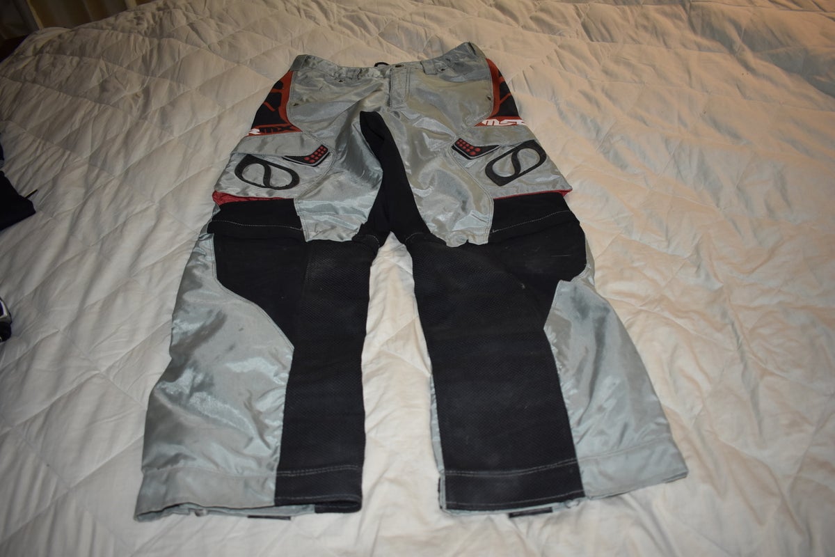 MSR MX Strike Force Convertible Motocross Pants, Black/Gray, Size 30