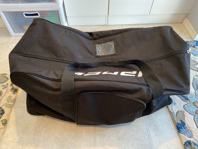 Used Bauer Black Player Bag With Wheels