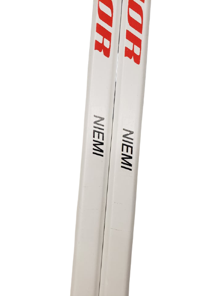 2-Pack Warrior Custom Pro Stock Goal Sticks Antti Niemi 25.5" Mid-Heel Curve