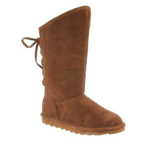 NIB Bearpaw Phylly Women's Waterproof Suede Boots Hickory Size 9