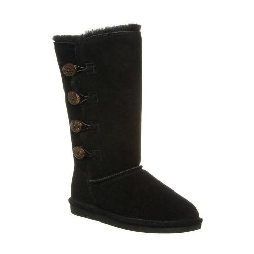 NIB Bearpaw Lori Women's Suede Boots Black Size 8
