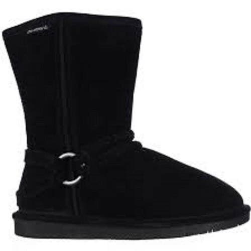 NIB Bearpaw Adele Women's Suede Boots Black Size 8
