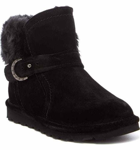 NIB Bearpaw Koko Women's Suede Boots Black Size 10